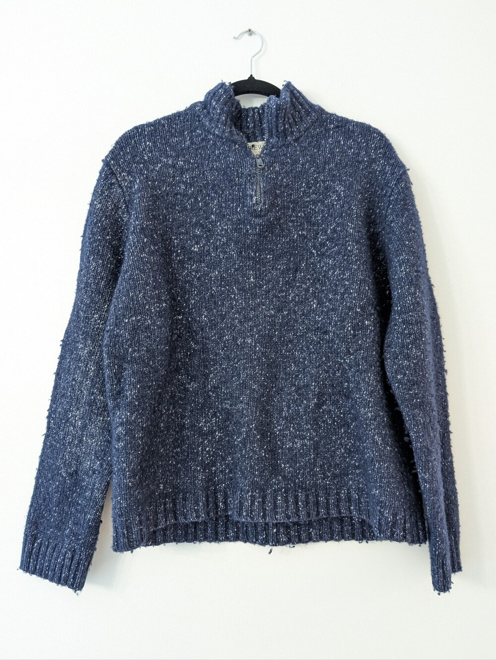 J Crew Mens thick wool quarter Zip